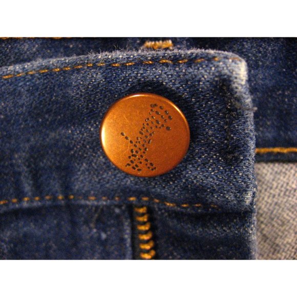 Wrangler Vintage CUTOFF JEAN SHORTS Cut Off Size 32 Blue Denim - Picture 5 of 8